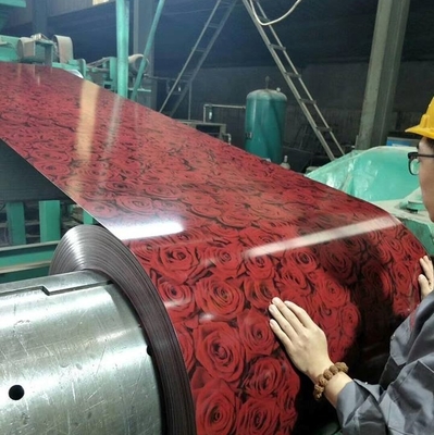 HRB95 لفائف الصلب المطلية مسبقًا Galvalume 600 - 1250mm PPGI Color Coil Sheet