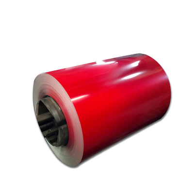 AiSi الأحمر Ppgi لفائف الصلب المجلفن HRB65 RAL اللون الصلب لفائف Ppgl الغبار