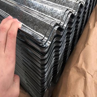 0.11-2.5mm صفائح جالف مموجة PPGI ISO9001 ألواح سقف مجلفنة