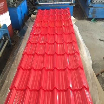 ورقة تسقيف T Wave Prepainted Z90 PPGI ورقة تسقيف المموج