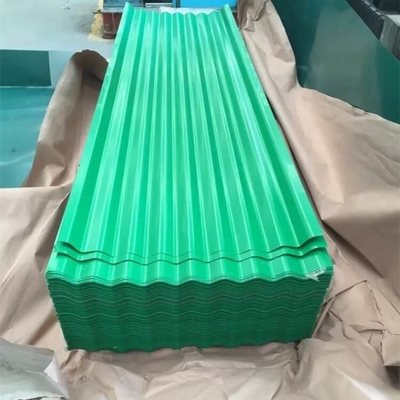 HRB 85 صفائح غي مطلية مسبقًا 30-600 جم / م 2 صفائح تسقيف مموجة خضراء