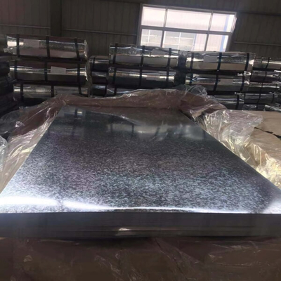 A653 0.12mm-4mm ورقة الصلب المجلفن Z140 تراجع الساخنة الزنك الصلب 26 مقياس