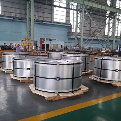 SPCC ISO9001 GI Steel Coil 508mm لفائف الصلب المجلفن لورقة التسقيف