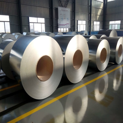 SPCC ISO9001 GI Steel Coil 508mm لفائف الصلب المجلفن لورقة التسقيف