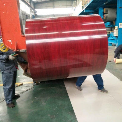 600-1250 مم PPGL Coil AiSi RAL 9002 المجلفن بالألوان المطلية