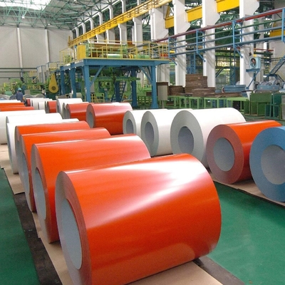 RAL 8017 PPGL Steel Coil 0.11-2.5mm لفائف الصلب Aluzinc المطلية مسبقًا